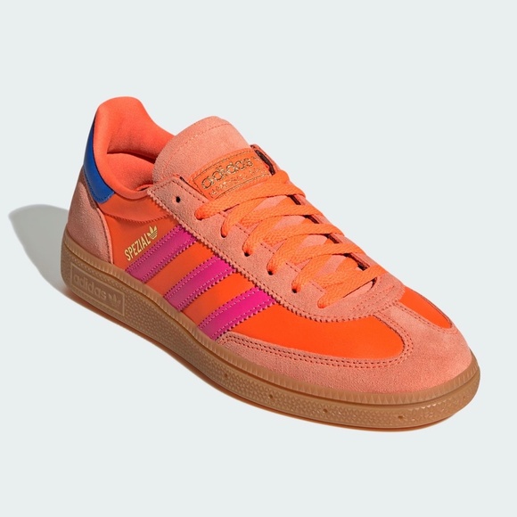 Adidas Originals Handball Spezial Sneakers Solar Orange Lucid Pink JH5659 US 8 - Picture 4 of 10